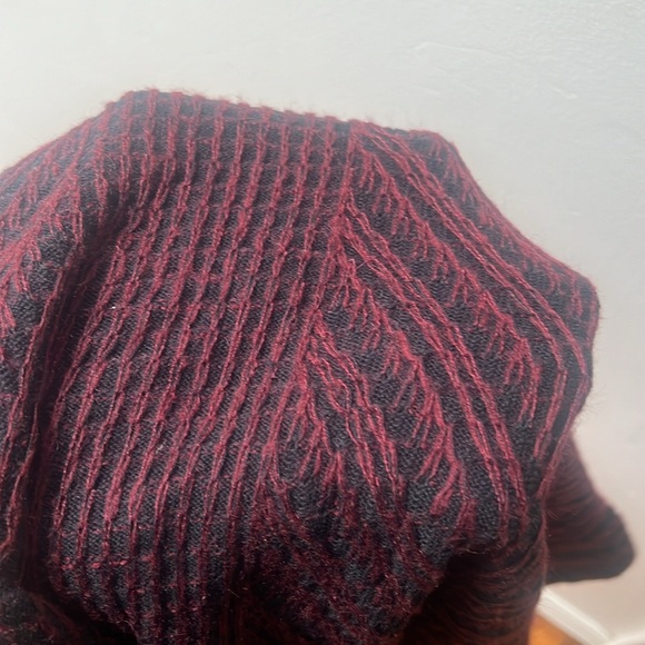 Rachel Rachel Roy size medium red black long sleeve shirt top show your love - Picture 4 of 12